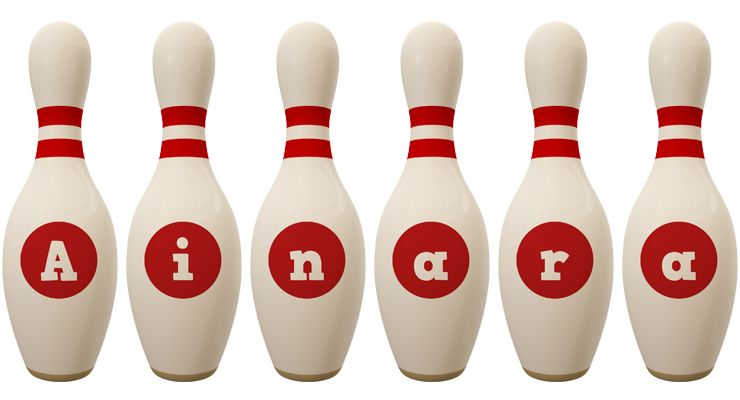 Ainara bowling-pin logo