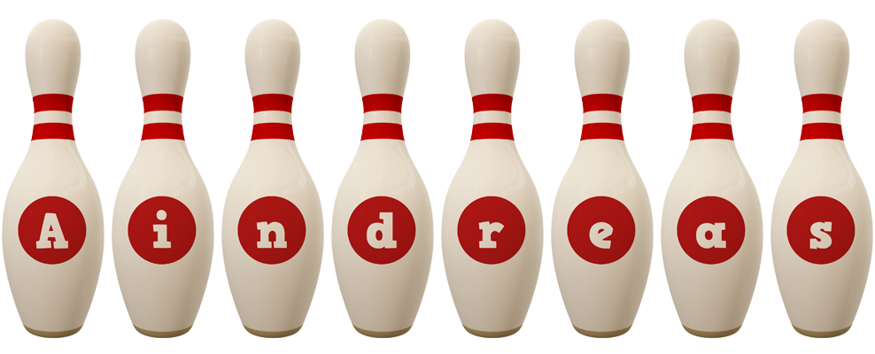 Aindreas bowling-pin logo