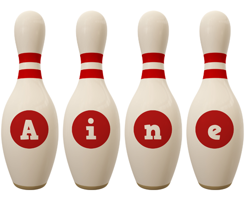 Aine bowling-pin logo