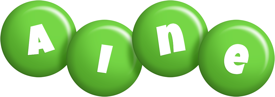 Aine candy-green logo