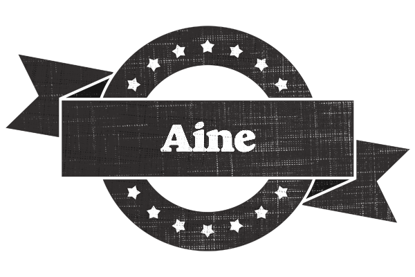 Aine grunge logo