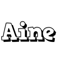Aine snowing logo