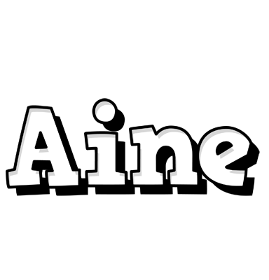 Aine snowing logo