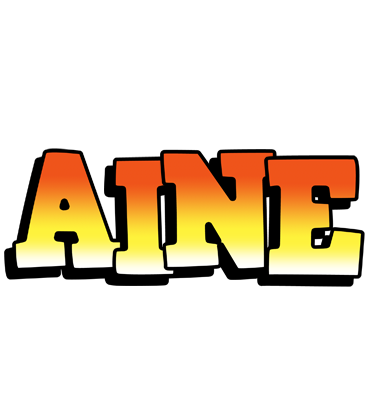 Aine sunset logo