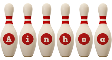 Ainhoa bowling-pin logo