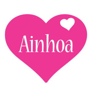 Ainhoa love-heart logo