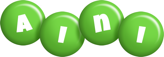Aini candy-green logo