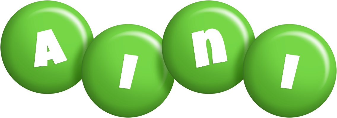 Aini candy-green logo