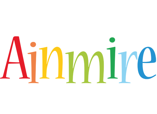 Ainmire birthday logo