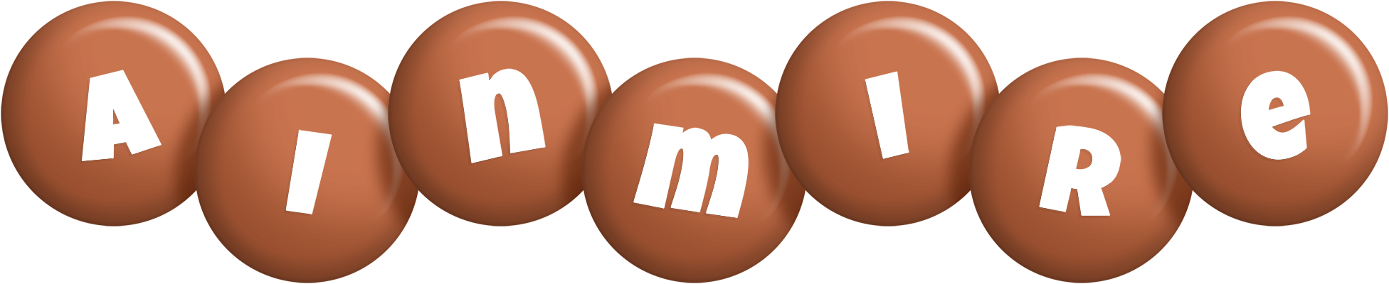 Ainmire candy-brown logo