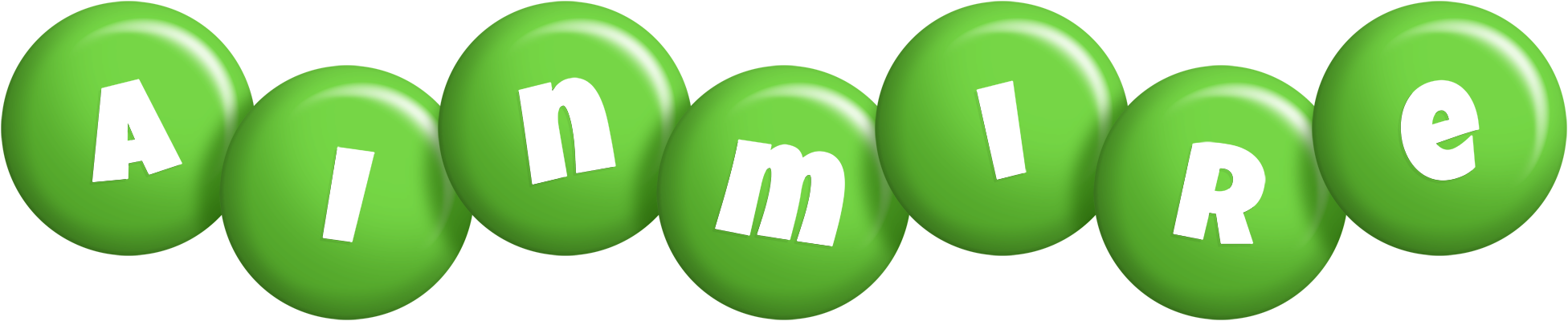 Ainmire candy-green logo
