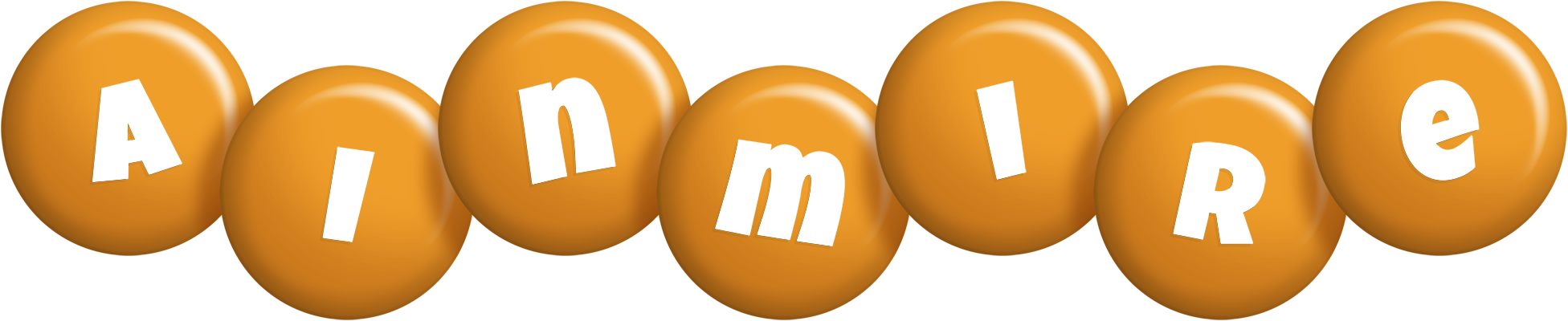 Ainmire candy-orange logo