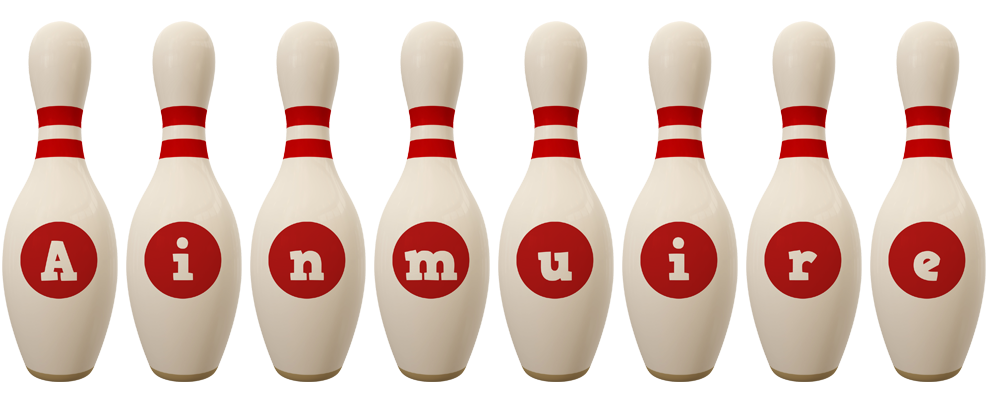 Ainmuire bowling-pin logo