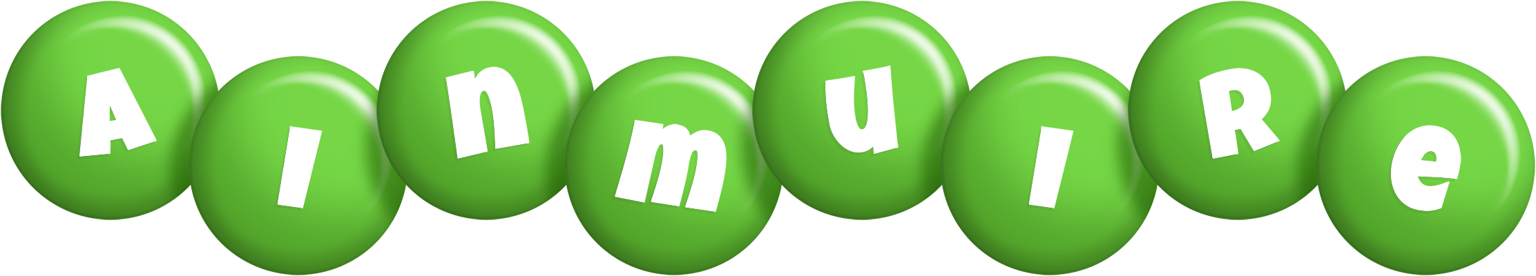 Ainmuire candy-green logo