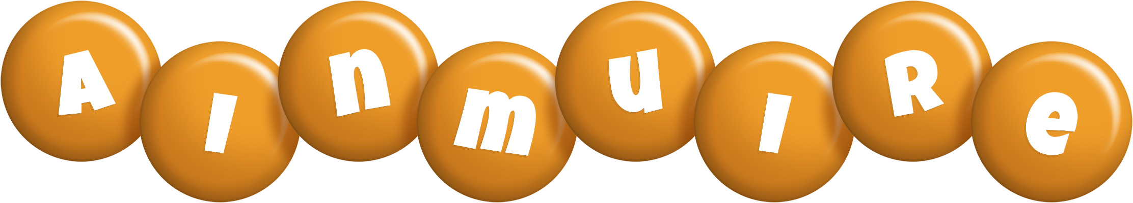 Ainmuire candy-orange logo