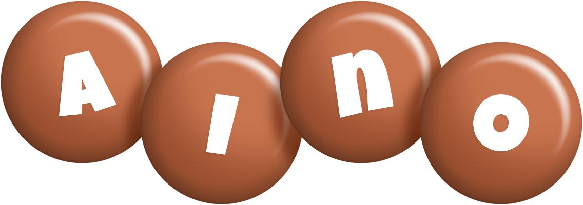 Aino candy-brown logo