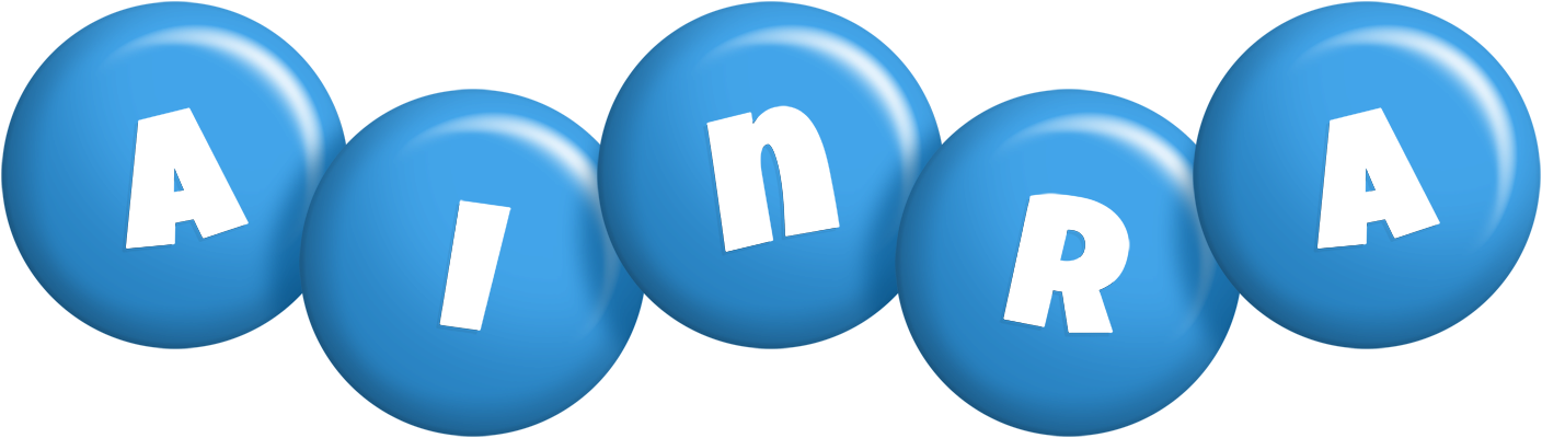 Ainra candy-blue logo