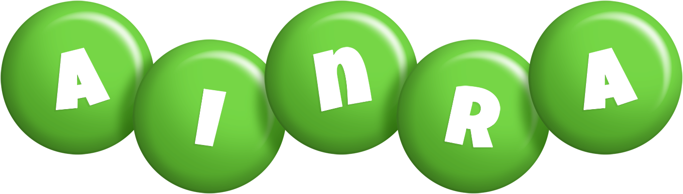 Ainra candy-green logo