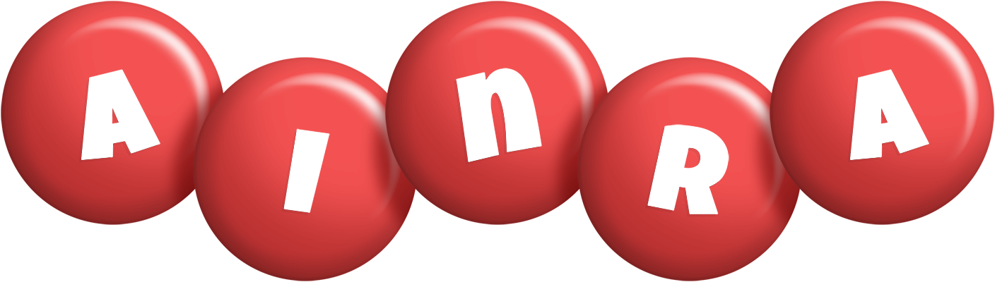 Ainra candy-red logo