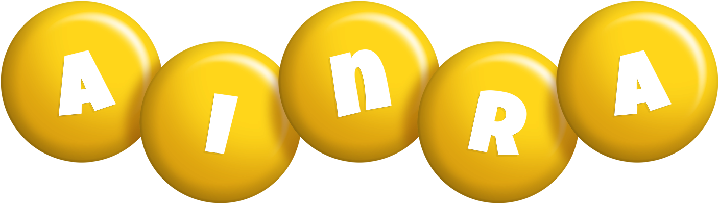Ainra candy-yellow logo