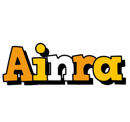 Ainra cartoon logo