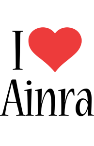 Ainra i-love logo