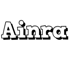 Ainra snowing logo
