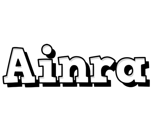 Ainra snowing logo