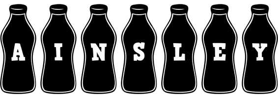 Ainsley bottle logo