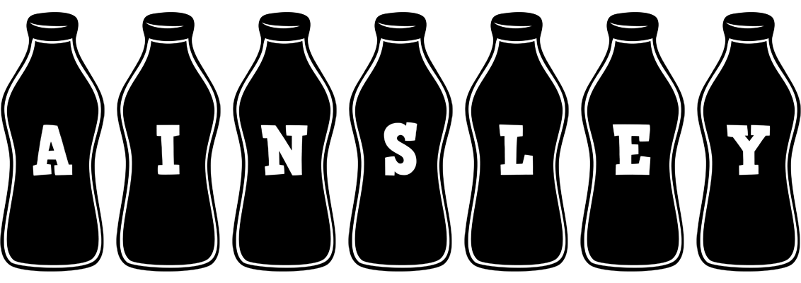 Ainsley bottle logo