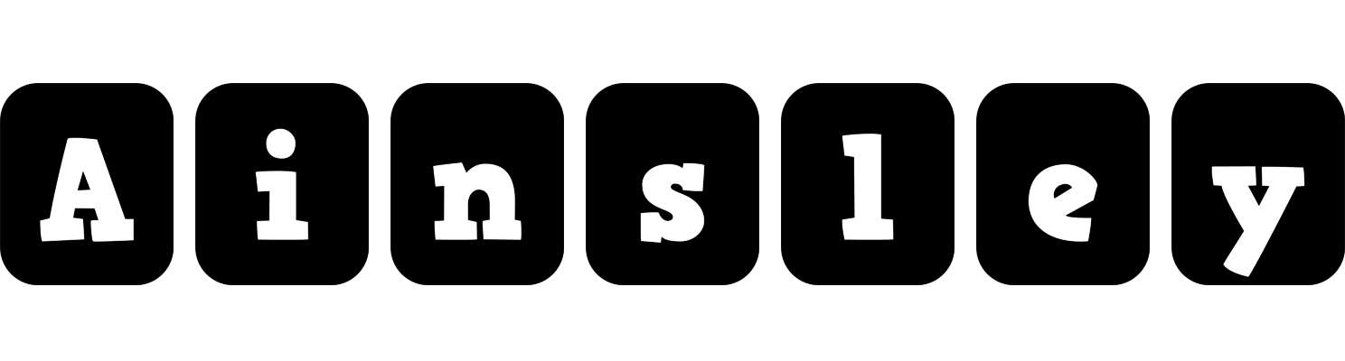 Ainsley box logo