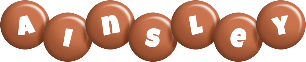 Ainsley candy-brown logo