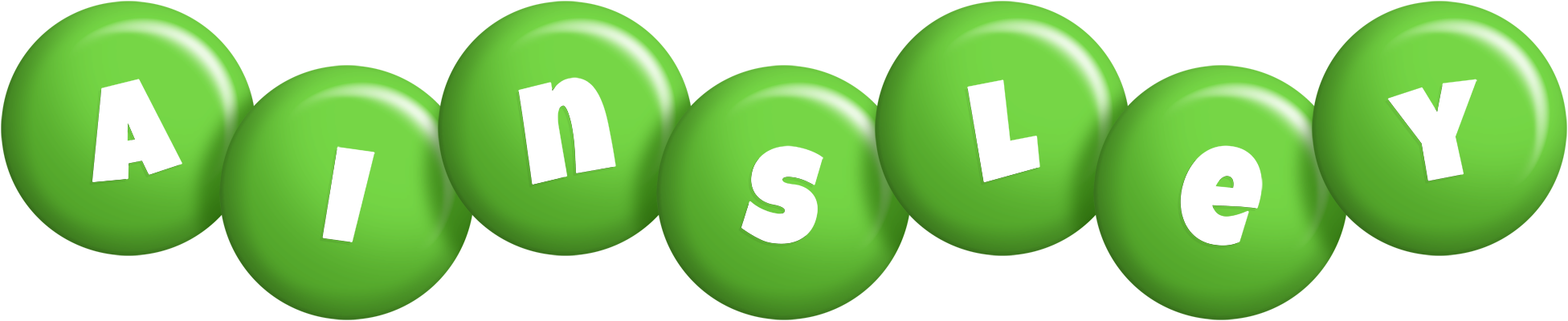 Ainsley candy-green logo