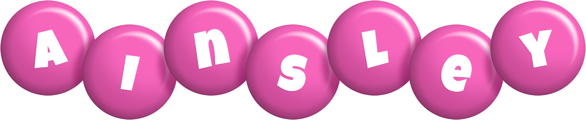Ainsley candy-pink logo