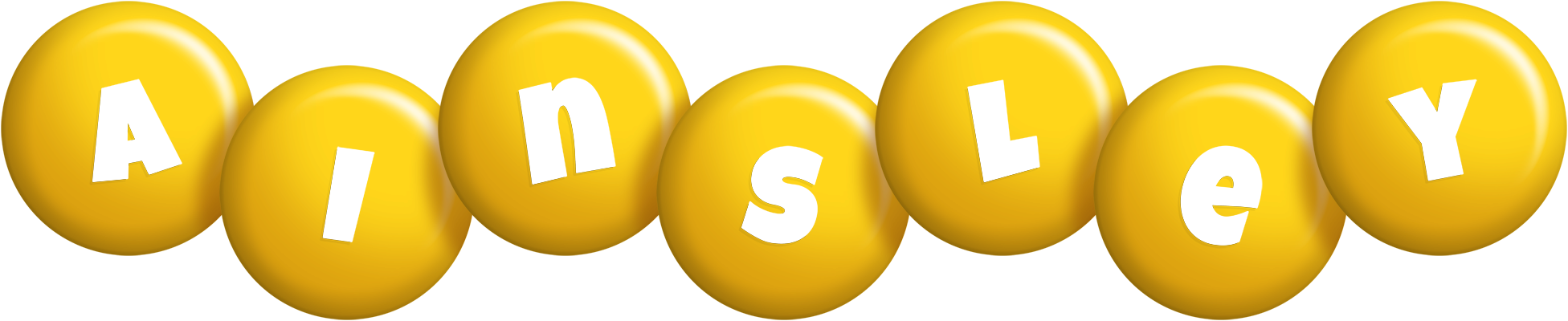 Ainsley candy-yellow logo