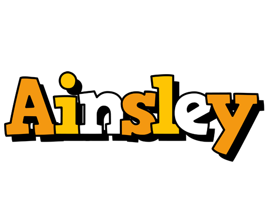 Ainsley cartoon logo