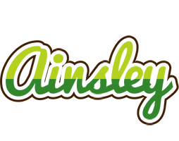 Ainsley golfing logo