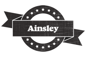 Ainsley grunge logo