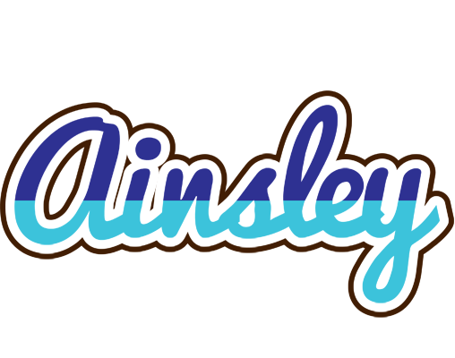 Ainsley raining logo