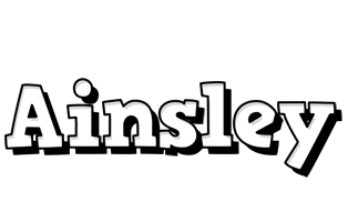 Ainsley snowing logo