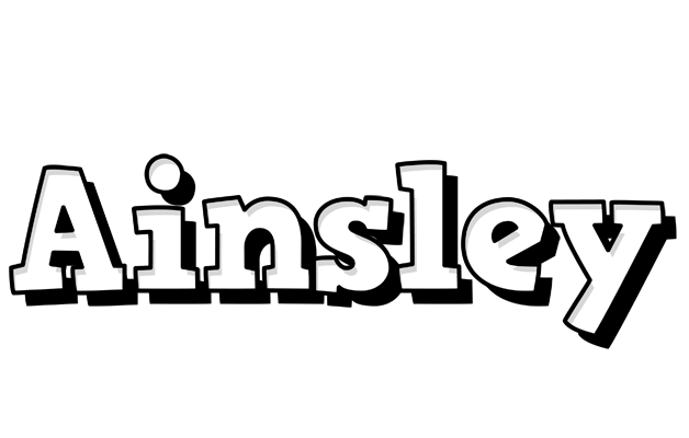 Ainsley snowing logo