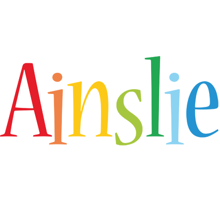 Ainslie birthday logo
