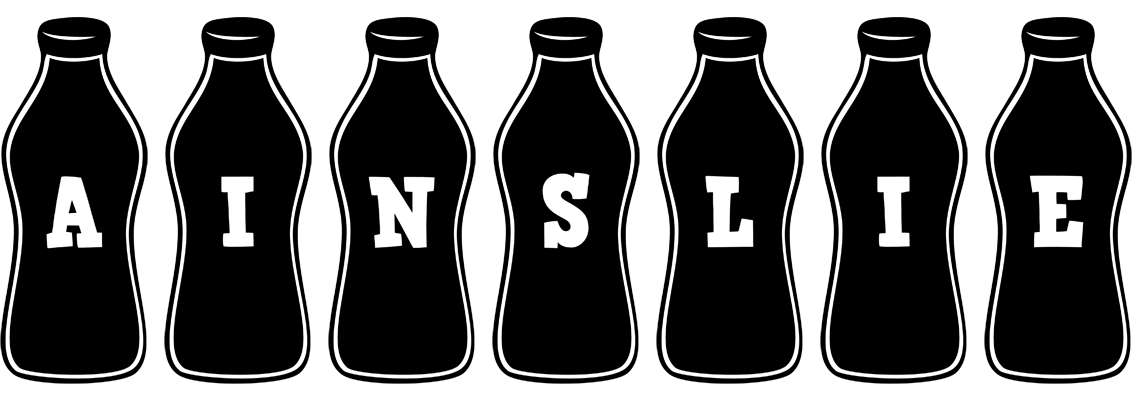 Ainslie bottle logo