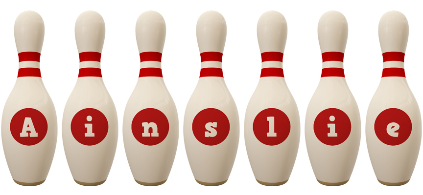 Ainslie bowling-pin logo