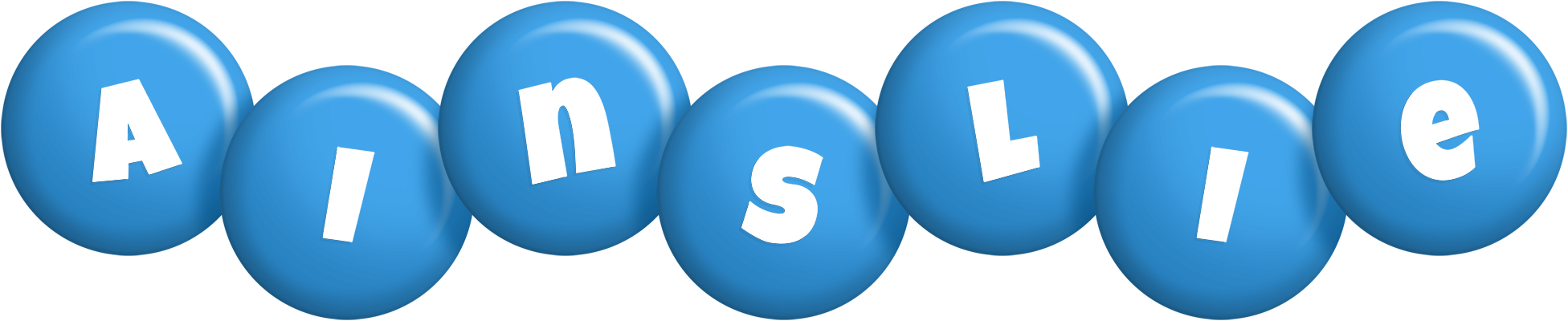 Ainslie candy-blue logo
