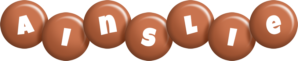 Ainslie candy-brown logo