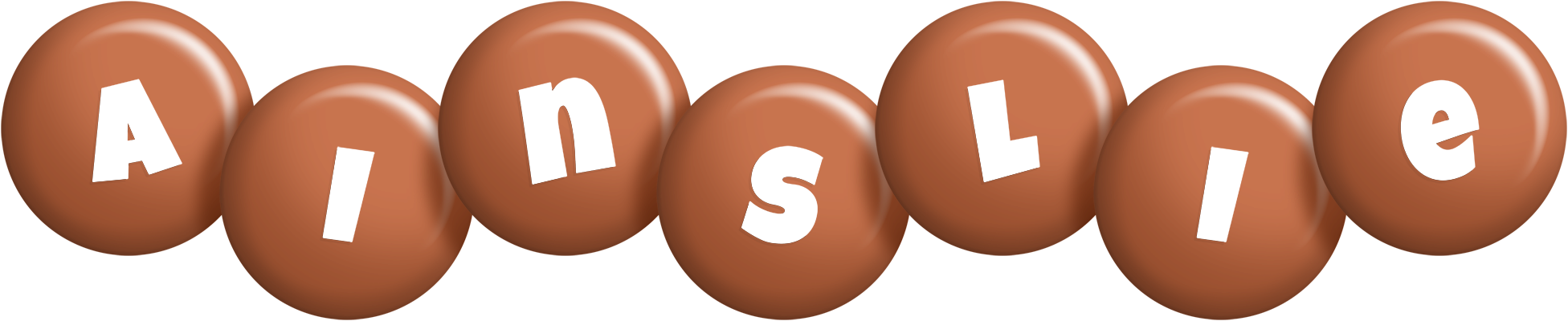 Ainslie candy-brown logo