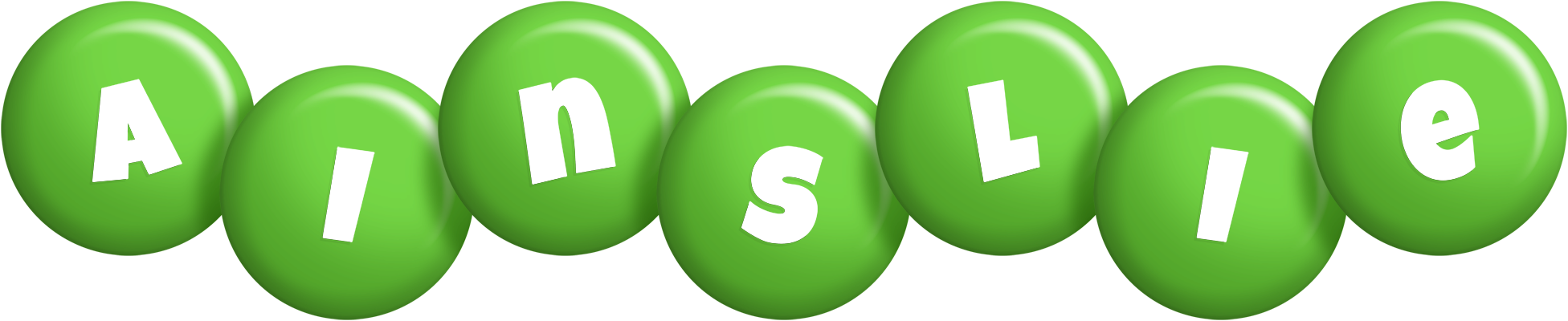 Ainslie candy-green logo