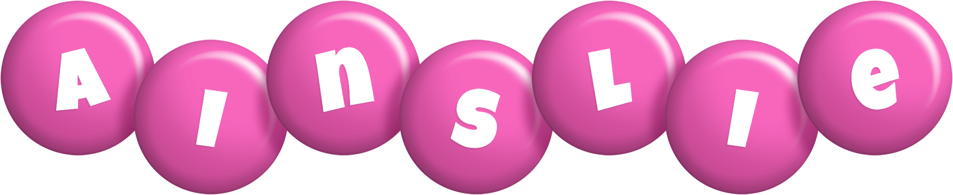Ainslie candy-pink logo