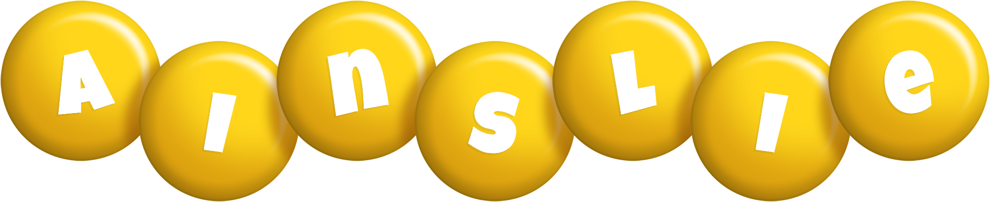 Ainslie candy-yellow logo